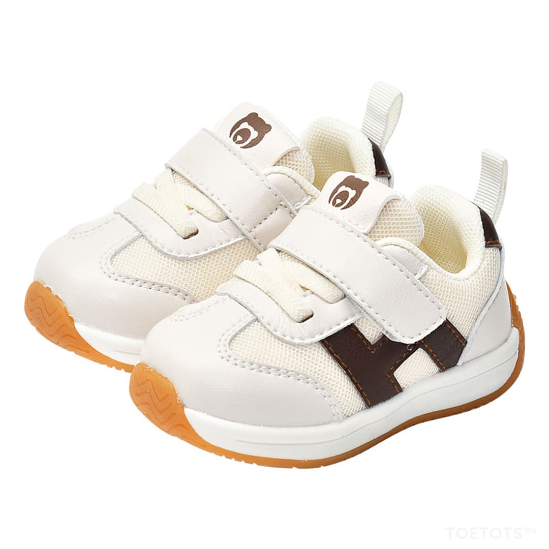 GentleStride Baby Sneakers Grey | Breathable Soft Sole First Walking Shoes