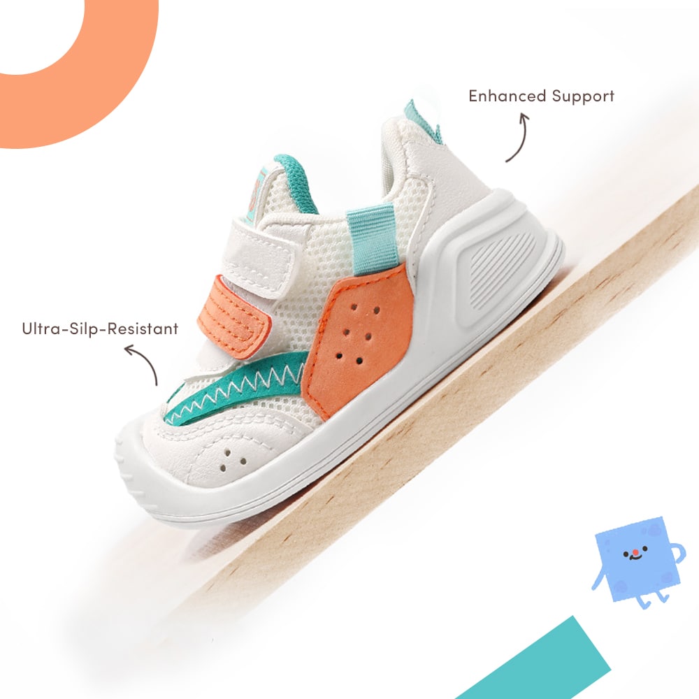 GentleStride Baby Sneakers Grey | Lightweight Non-Slip First Walking Shoes