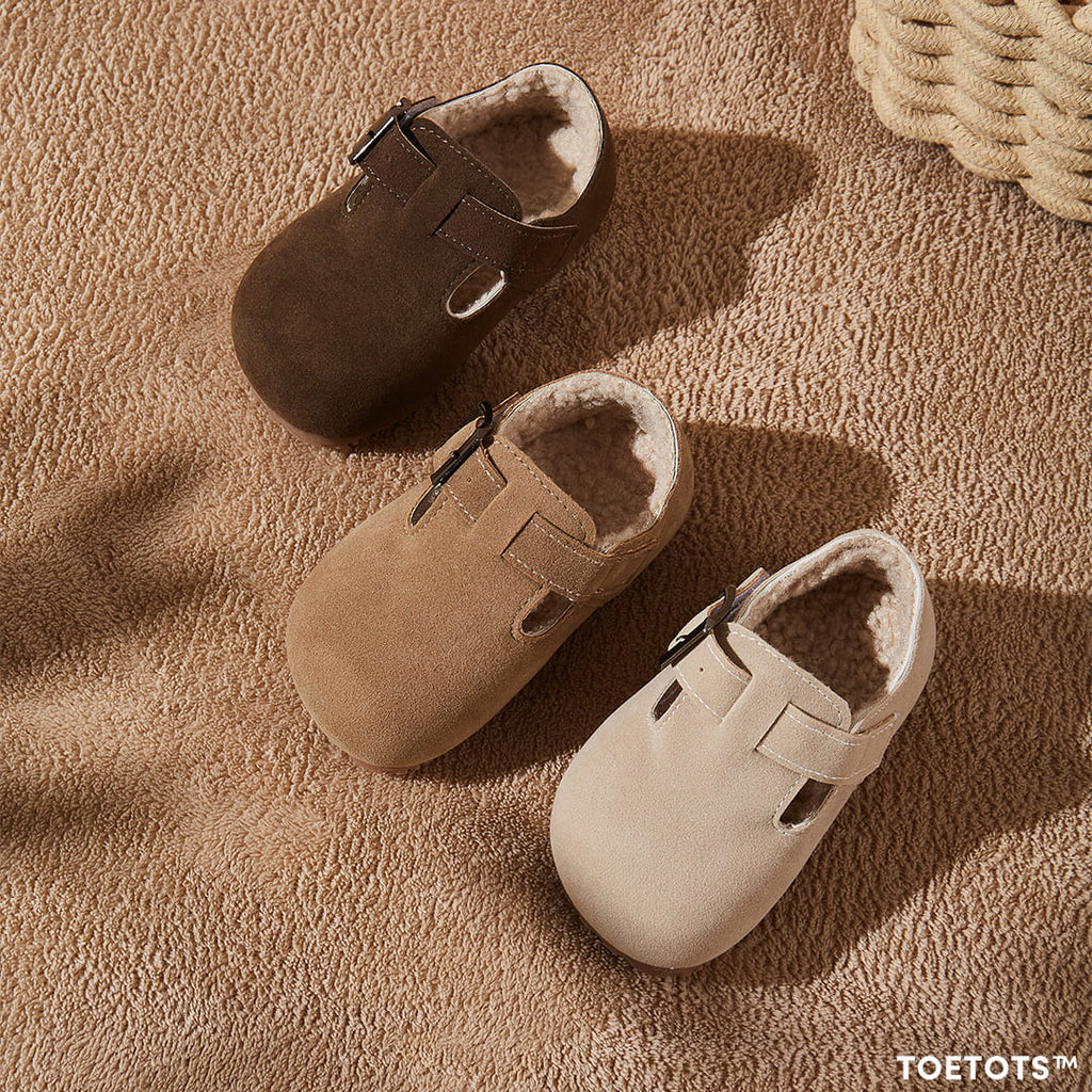 Acorn Meadow Toddler Shoes Tan | Non-Slip First Walking Footwear