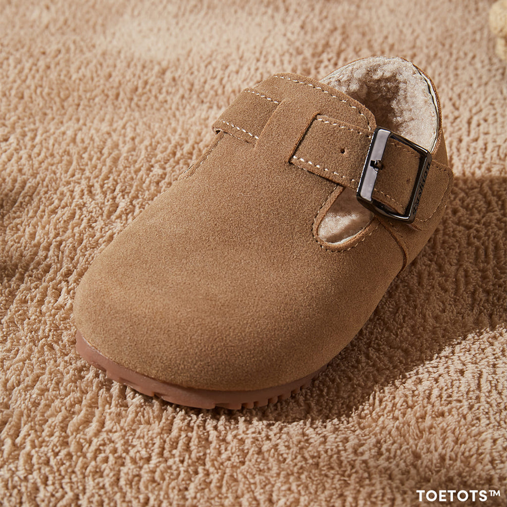 Acorn Meadow Toddler Shoes Tan | Non-Slip First Walking Footwear