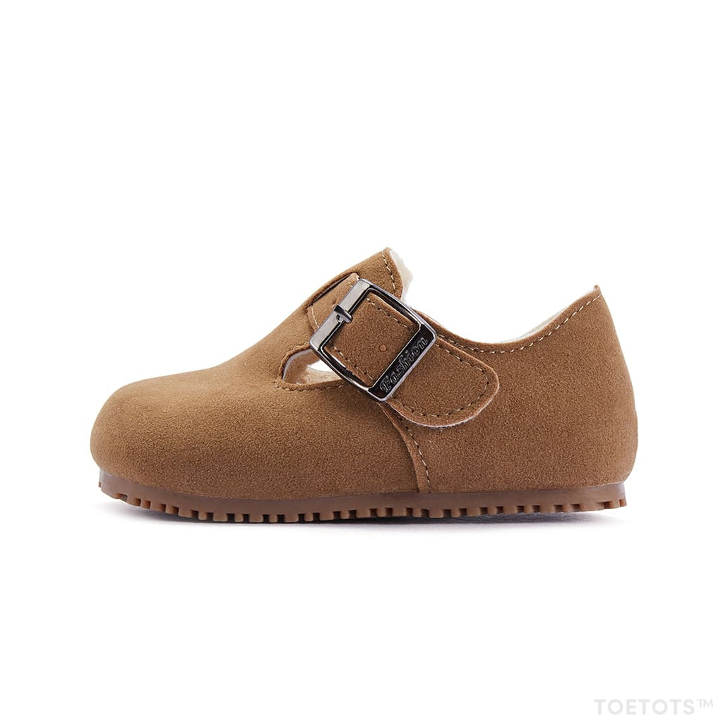 Acorn Meadow Toddler Shoes Tan | Non-Slip First Walking Footwear