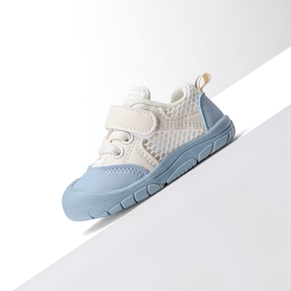 WhisperWalk Baby Sneakers Grey | Lightweight Non-Slip First Walking Shoes