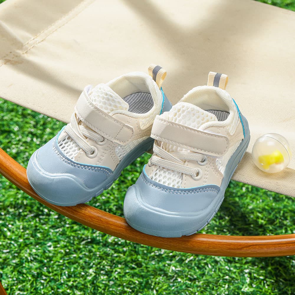 WhisperWalk Baby Sneakers Grey | Lightweight Non-Slip First Walking Shoes