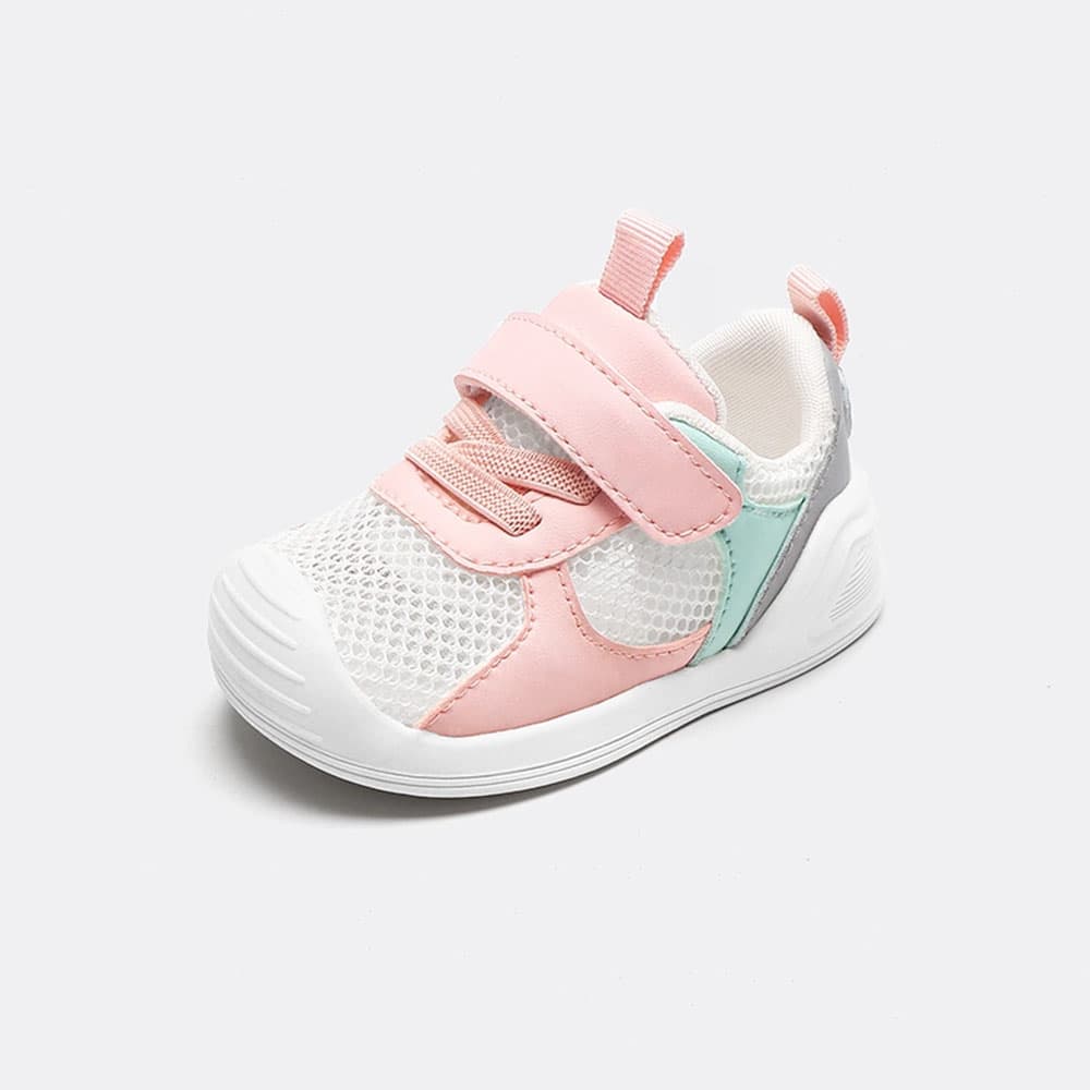 WhisperWalk Baby Sneakers Grey | Breathable Soft Sole First Walking Shoes