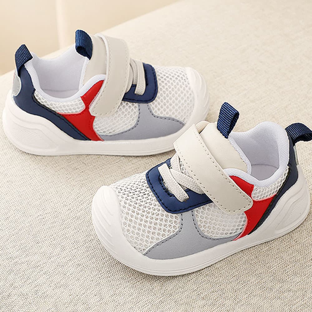 WhisperWalk Baby Sneakers Grey | Breathable Soft Sole First Walking Shoes