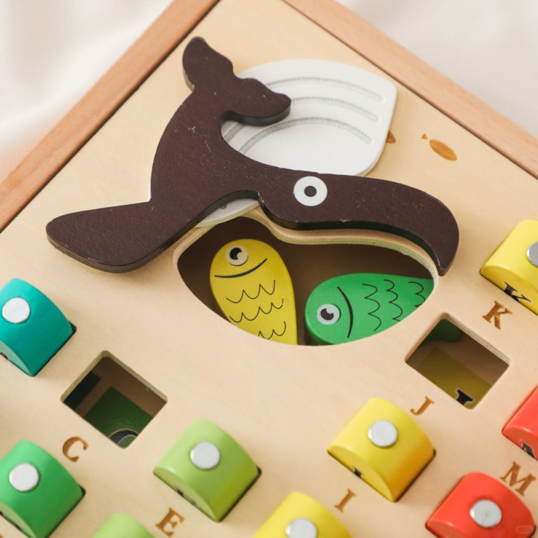 Whimsical Waters Alphabet Fishing Adventure | Wooden Toy Set