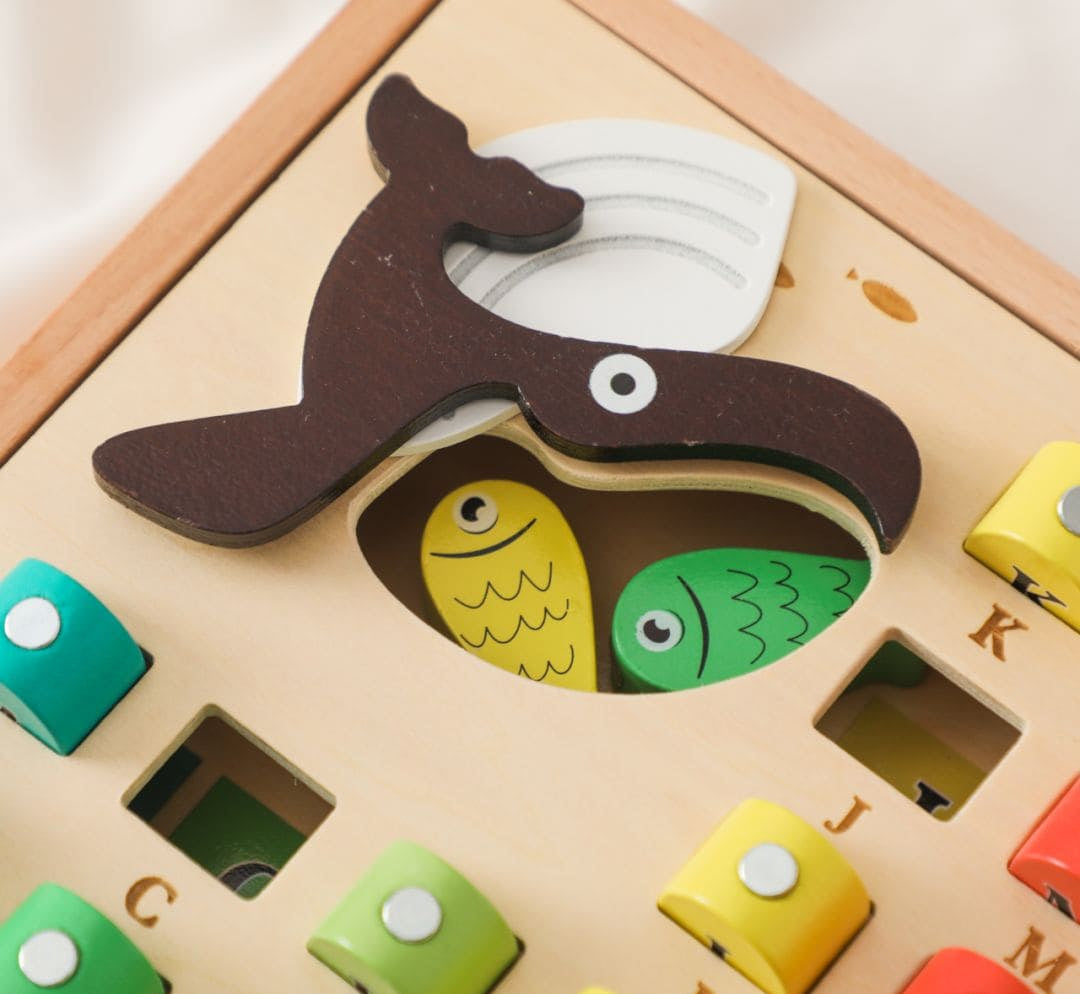 Whimsical Waters Wooden Fishing Adventure Toy | Educational Play Set