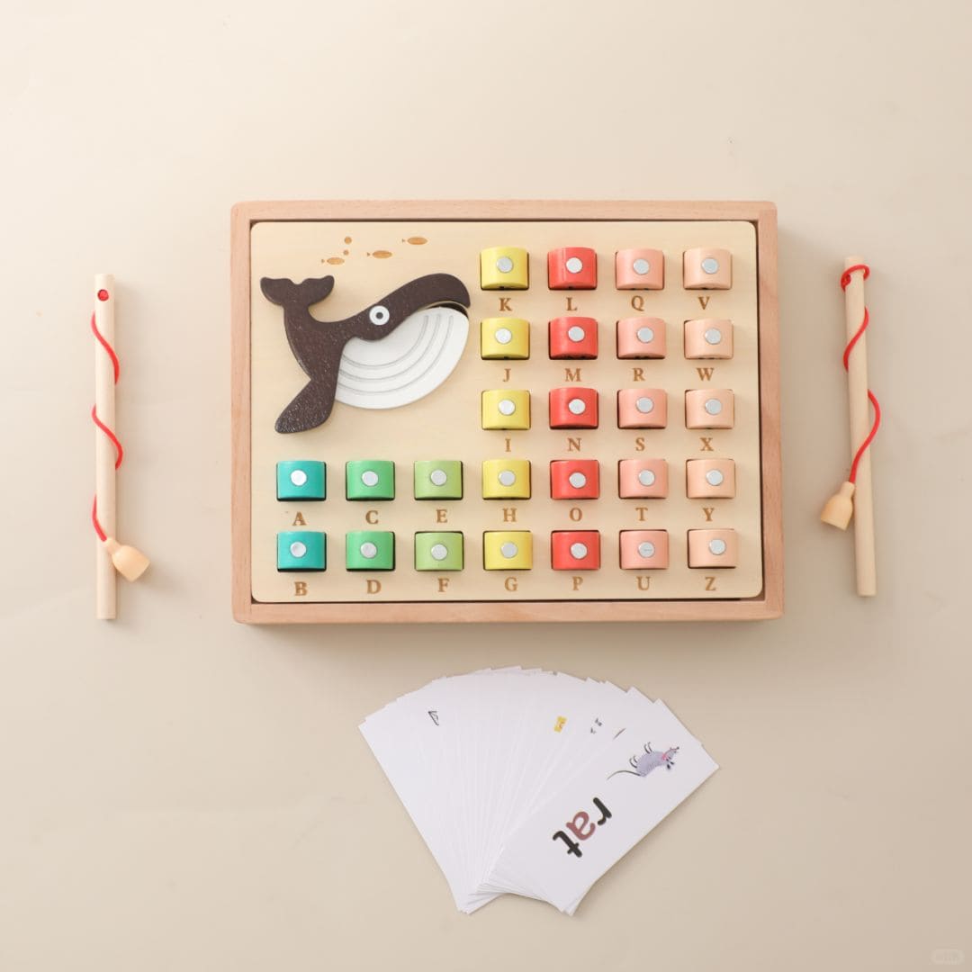 Whimsical Waters Alphabet Fishing Adventure | Wooden Toy Set