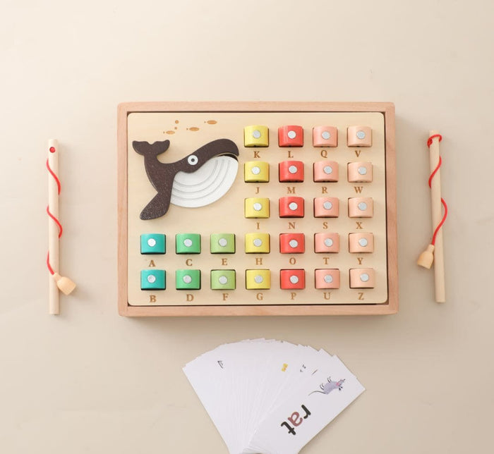 Whimsical Waters Wooden Fishing Adventure Toy | Educational Play Set