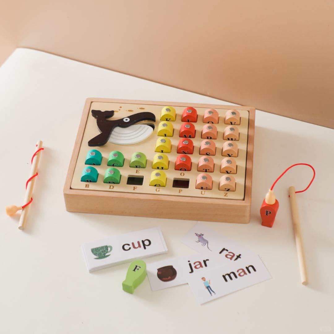 Whimsical Waters Alphabet Fishing Adventure | Wooden Toy Set