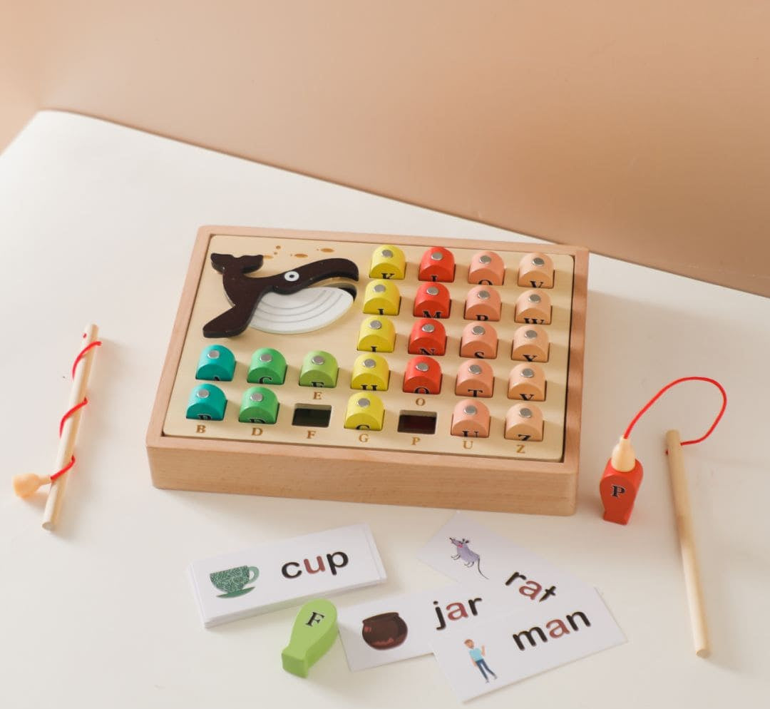 Whimsical Waters Wooden Fishing Adventure Toy | Educational Play Set