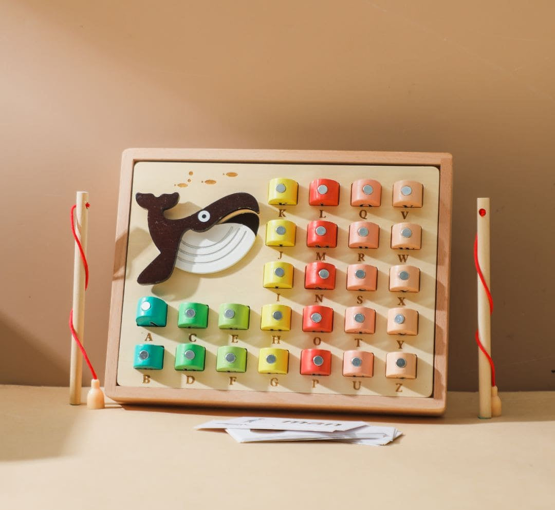 Whimsical Waters Wooden Fishing Adventure Toy | Educational Play Set