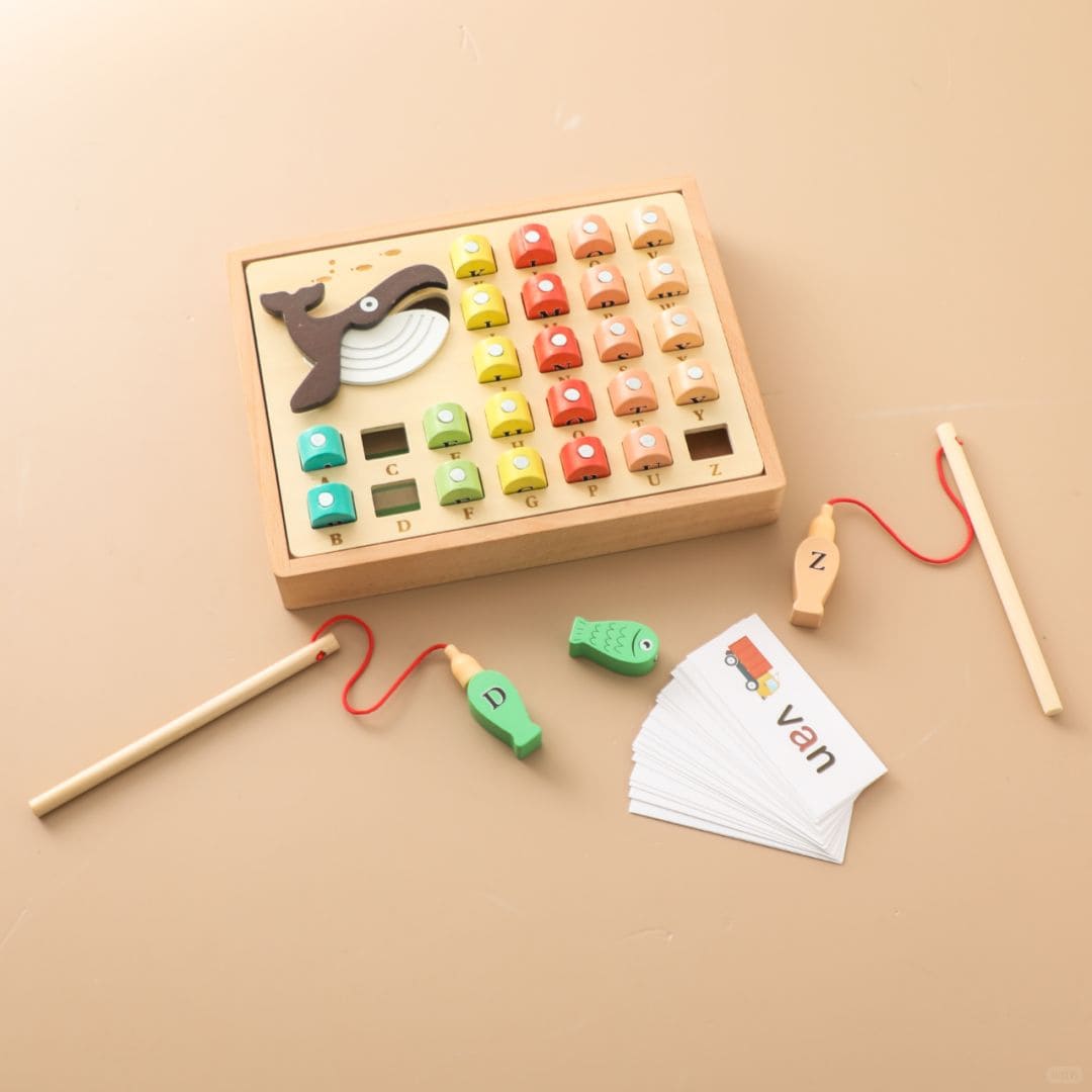 Whimsical Waters Alphabet Fishing Adventure | Wooden Toy Set