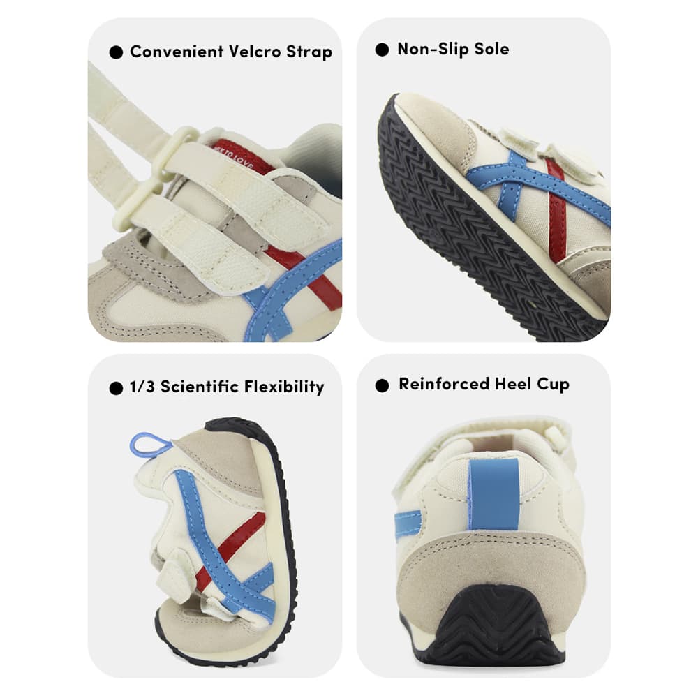 GentleStride Kids Sneakers Navy | Breathable Soft Sole Toddler Shoes