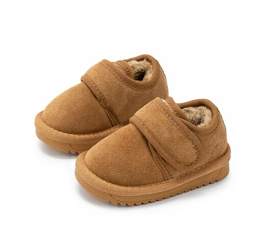 WhisperWalk Suede Toddler Winter Boots | Cosy Non-Slip Footwear