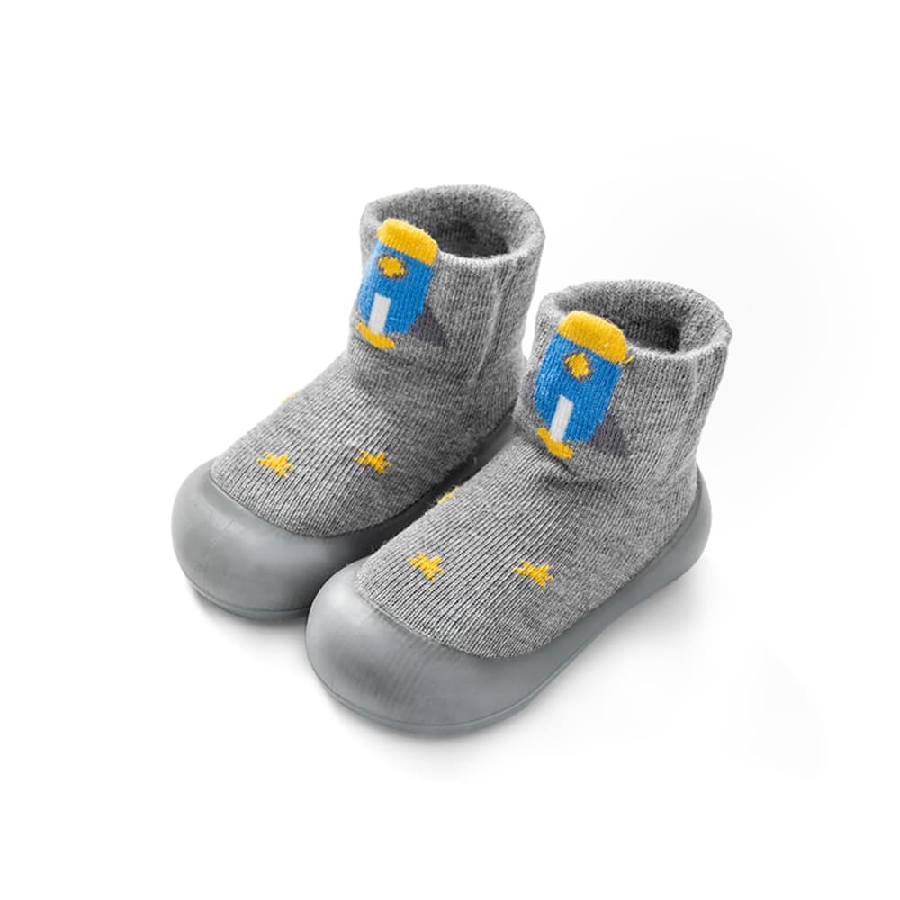 Starlit Paws Toddler Shoes Grey | Non-Slip Soft Sole Sneakers