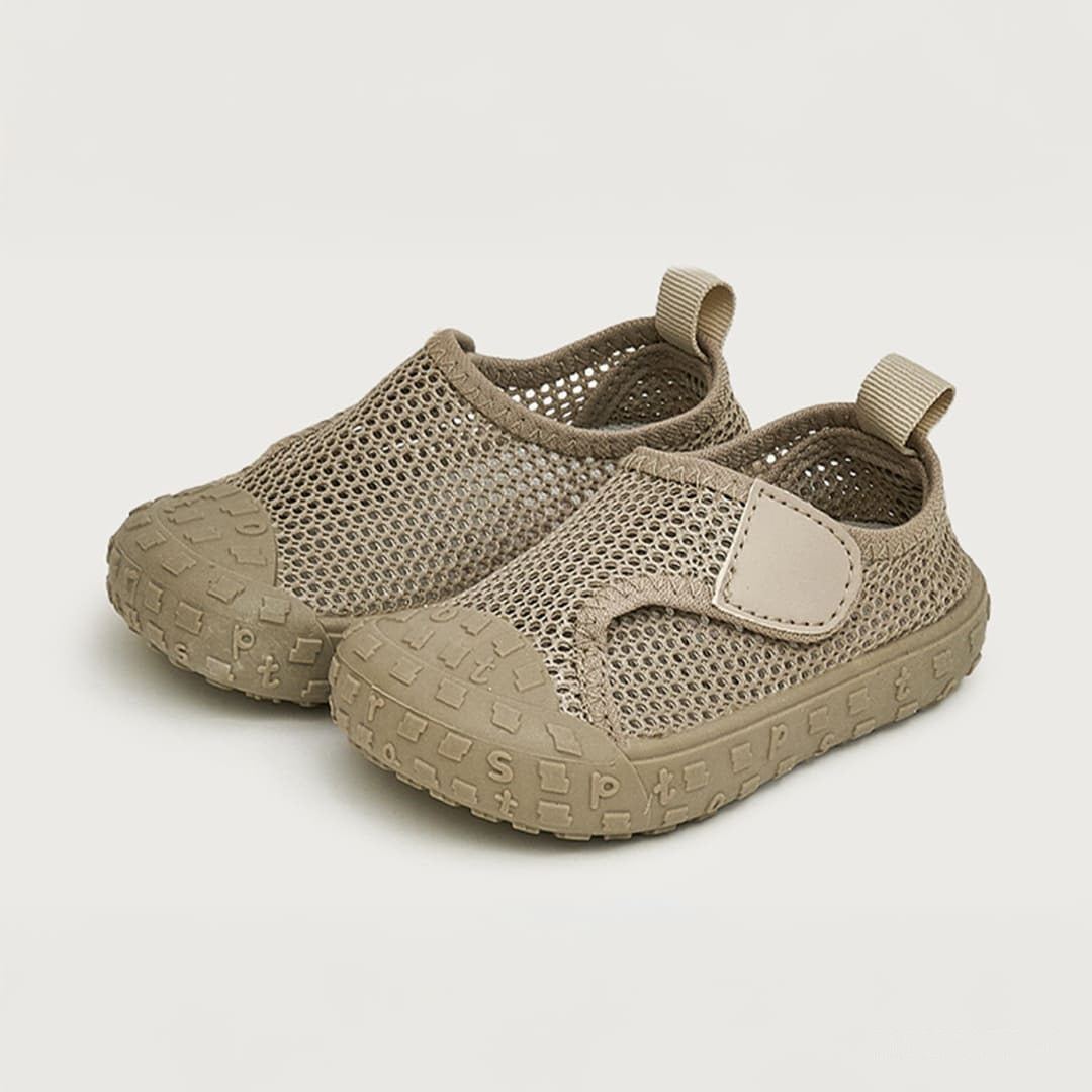GentleStride Baby Sneakers Grey | Lightweight Non-Slip First Walking Shoes