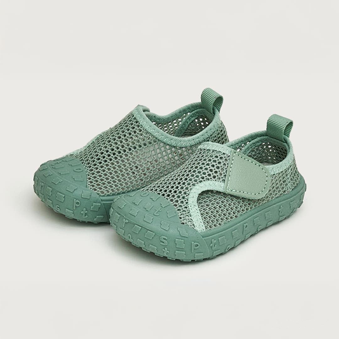 GentleStride Baby Sneakers Grey | Lightweight Non-Slip First Walking Shoes