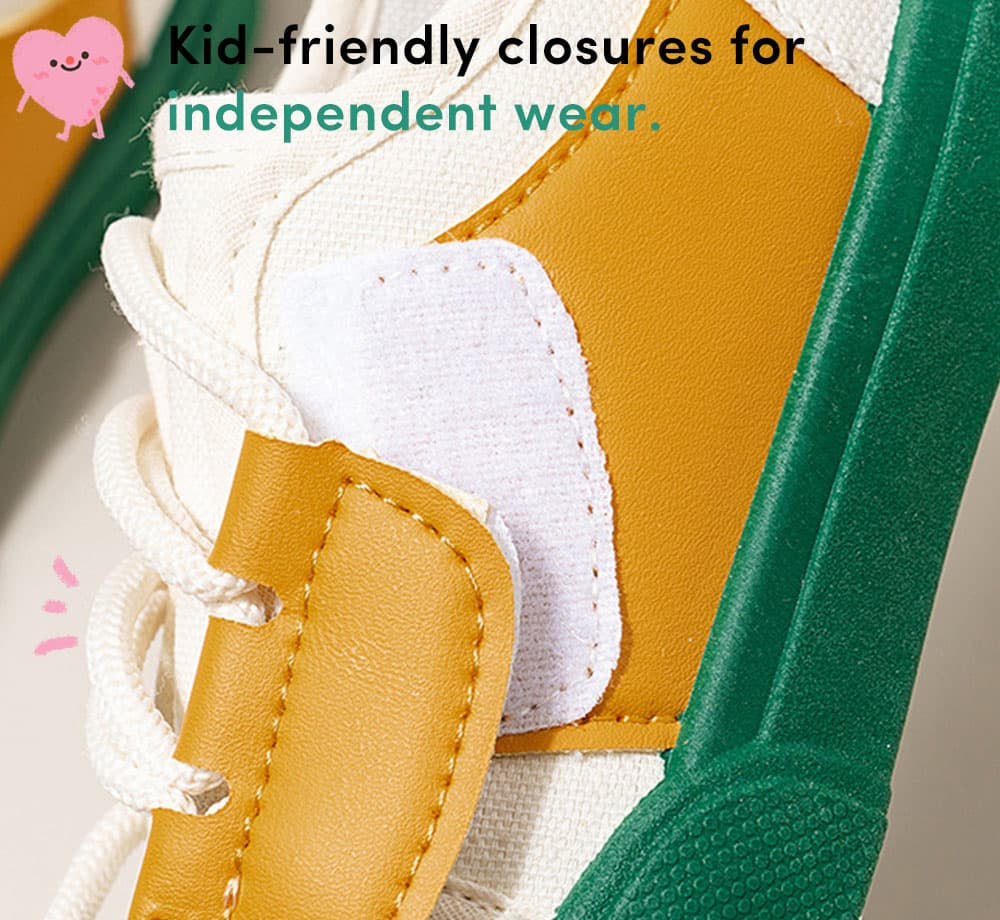 GentleStride Two-Tone Baby Sneakers | Lightweight Non-Slip First Walking Shoes