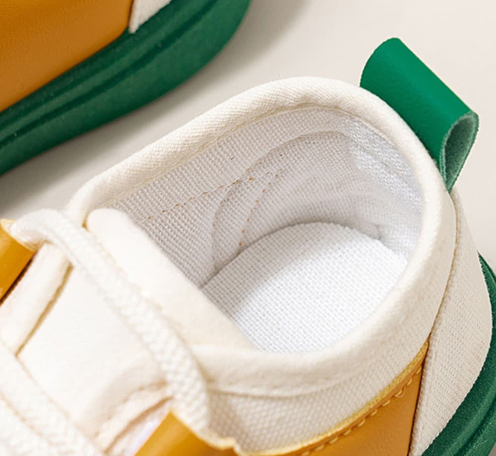 GentleStride Two-Tone Baby Sneakers | Lightweight Non-Slip First Walking Shoes