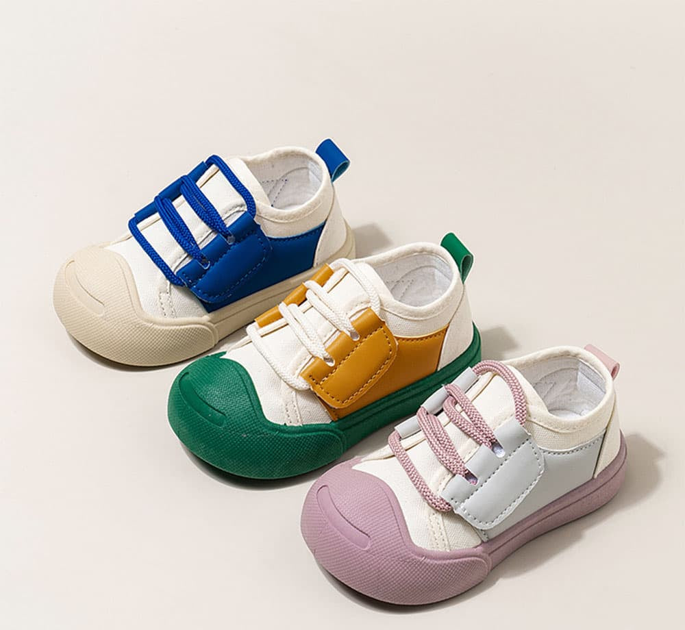 GentleStride Two-Tone Baby Sneakers | Lightweight Non-Slip First Walking Shoes