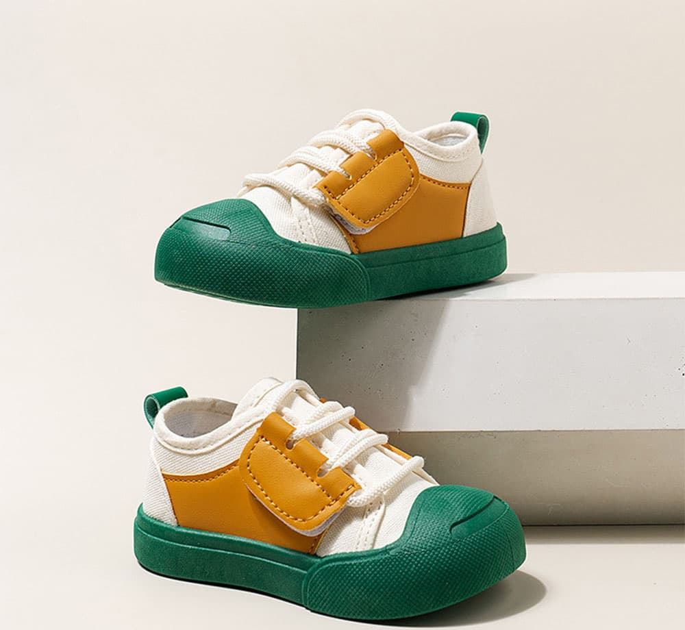 GentleStride Two-Tone Baby Sneakers | Lightweight Non-Slip First Walking Shoes