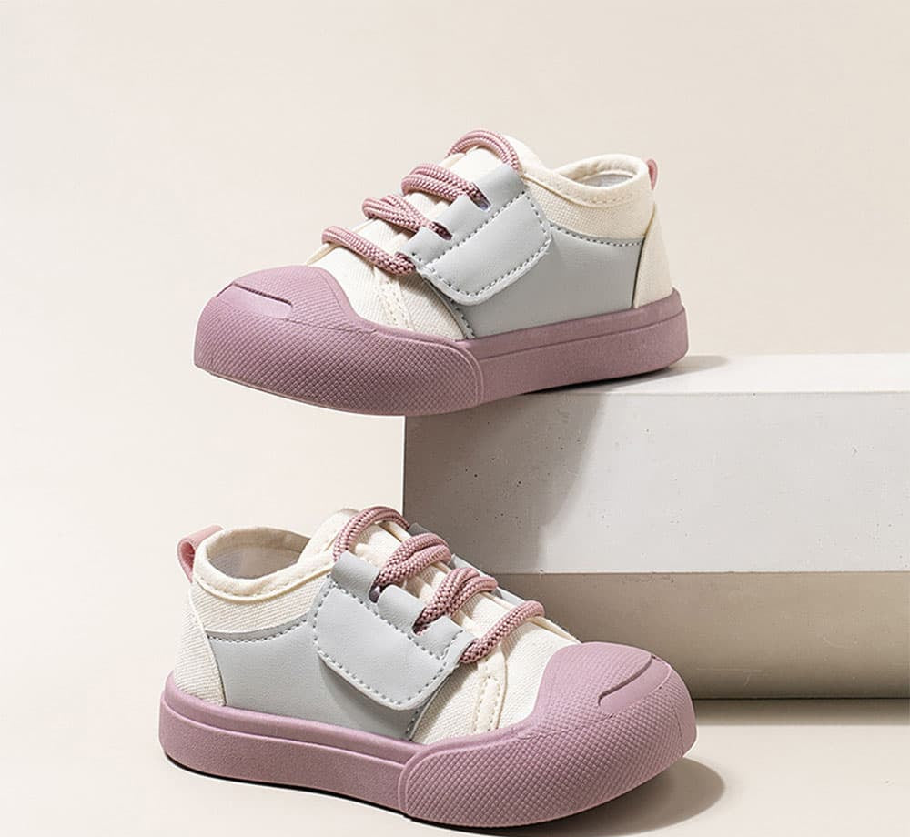GentleStride Two-Tone Baby Sneakers | Lightweight Non-Slip First Walking Shoes