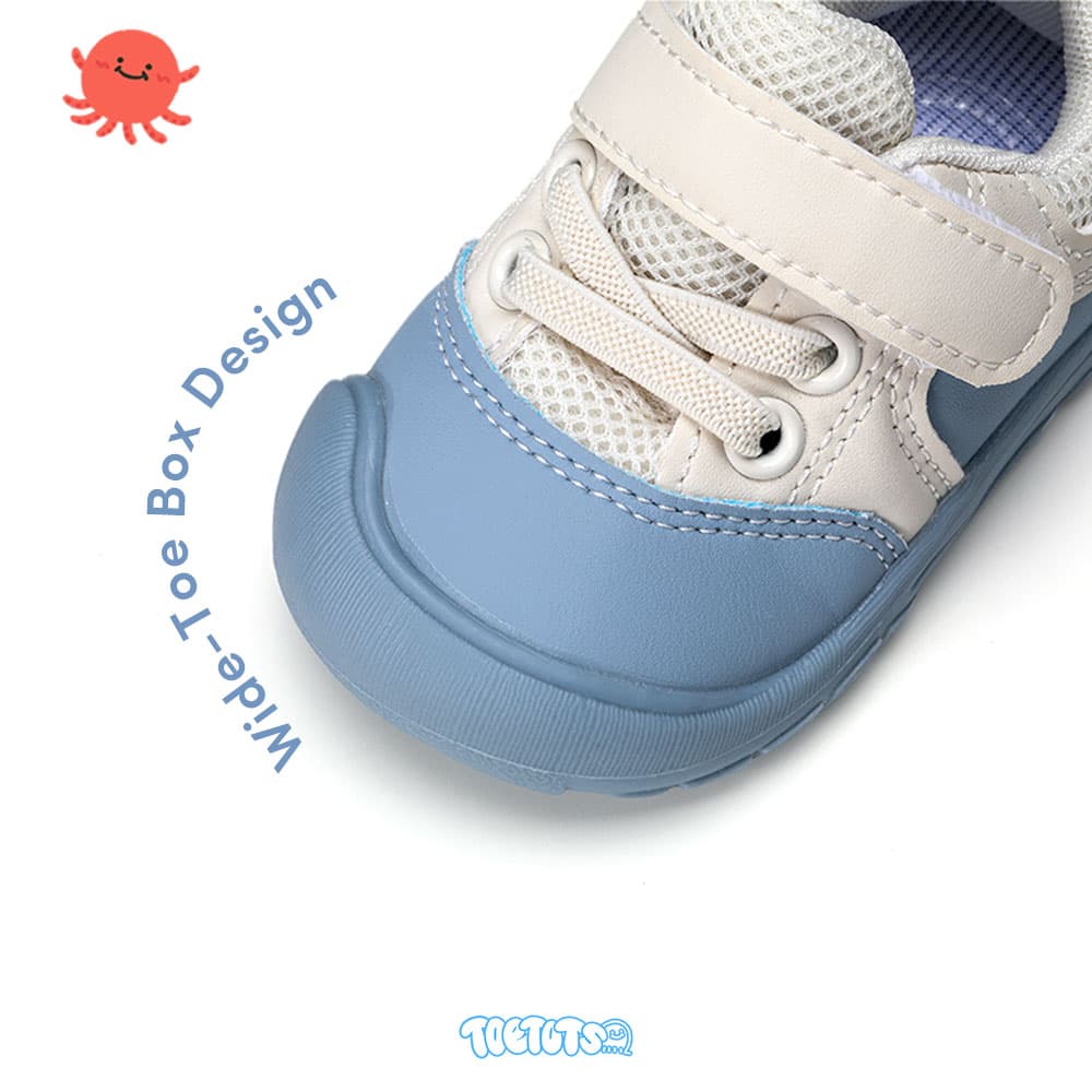 Starlit Stride Baby Sneakers White | Breathable Soft Sole First Walking Shoes