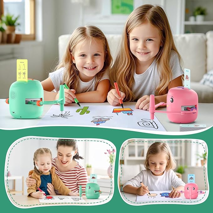 Whimsical DoodleBot Toddler Drawing Robot | Creative Play Companion