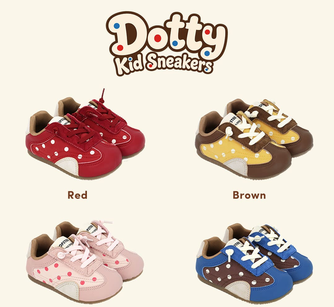 Whimsical Dot Baby Sneakers | Lightweight Non-Slip Toddler Shoes