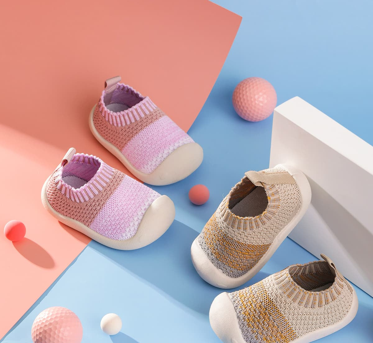 GentleStep Non-Slip Toddler Sock-Shoes | Cosy First Walking Shoes