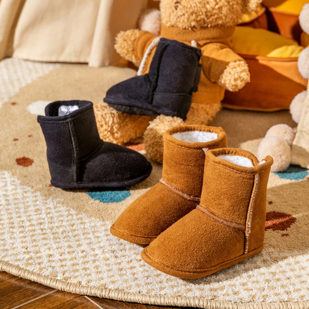 Whispering Willow Toddler Soft Sole Boots Grey | Cozy First Walking Shoes