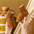 Whispering Willow Toddler Soft Sole Boots Grey | Cozy First Walking Shoes