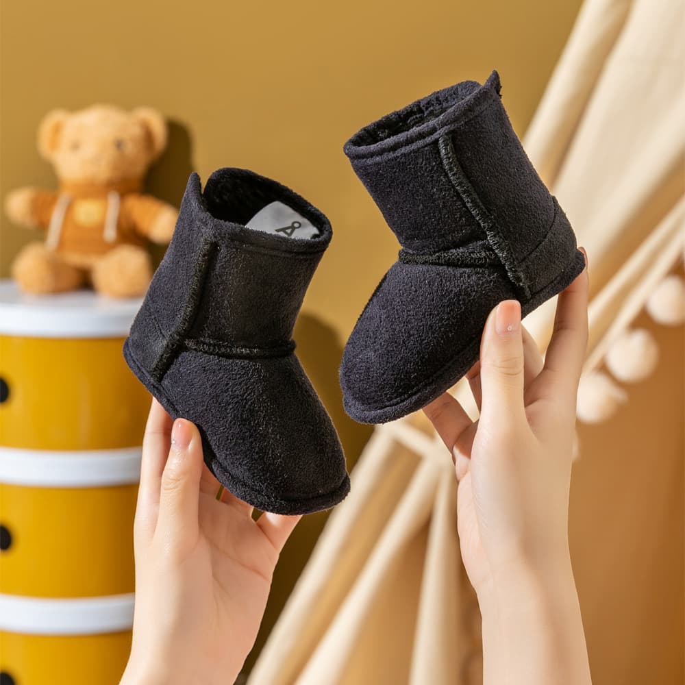 Whispering Willow Toddler Soft Sole Boots Grey | Cozy First Walking Shoes