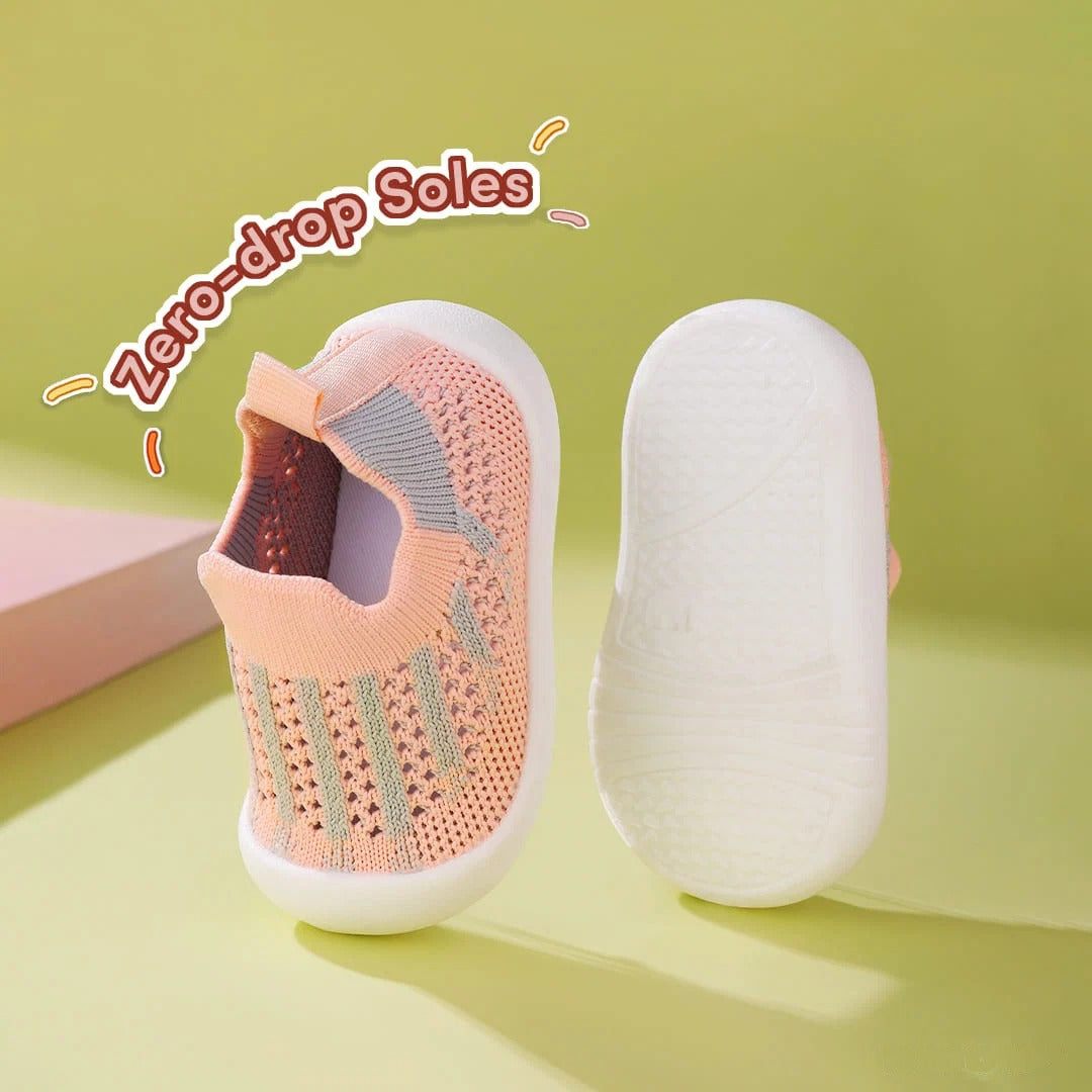 GentleStride Non-Slip Toddler Shoes Grey | Breathable Soft Sole Sneakers