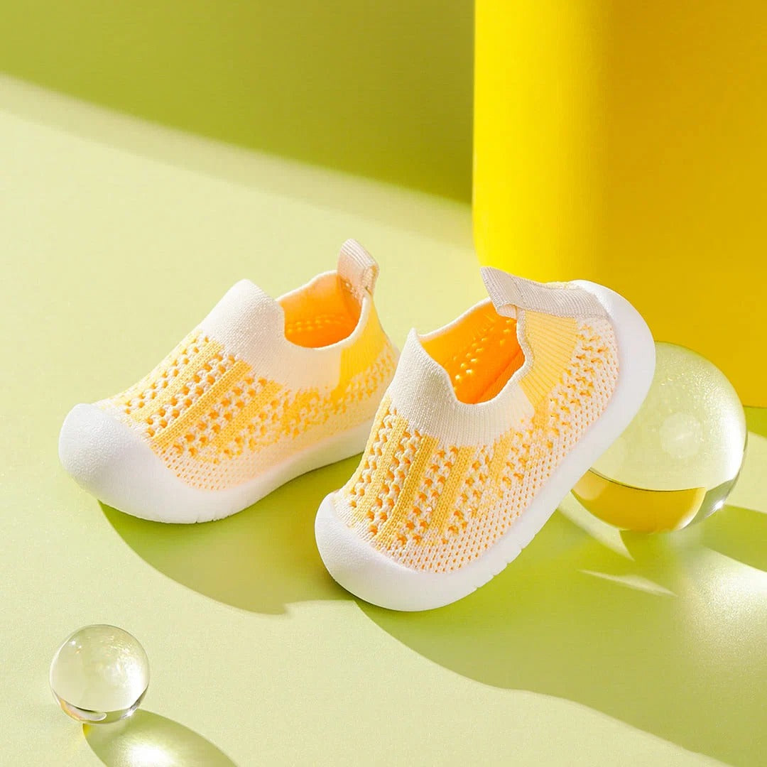GentleStride Non-Slip Toddler Shoes Grey | Breathable Soft Sole Sneakers