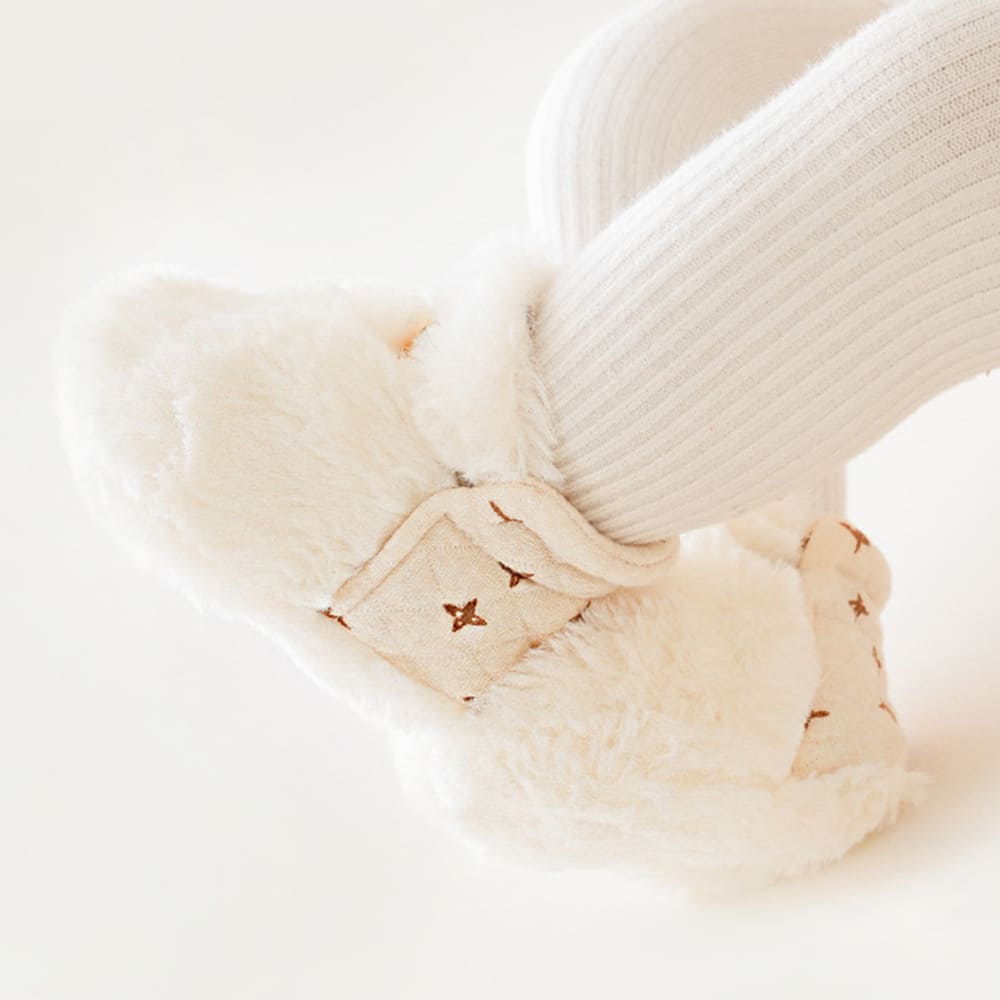 Gentle Whisper Cozy Baby Slippers | Soft Sole Non-Slip Footwear