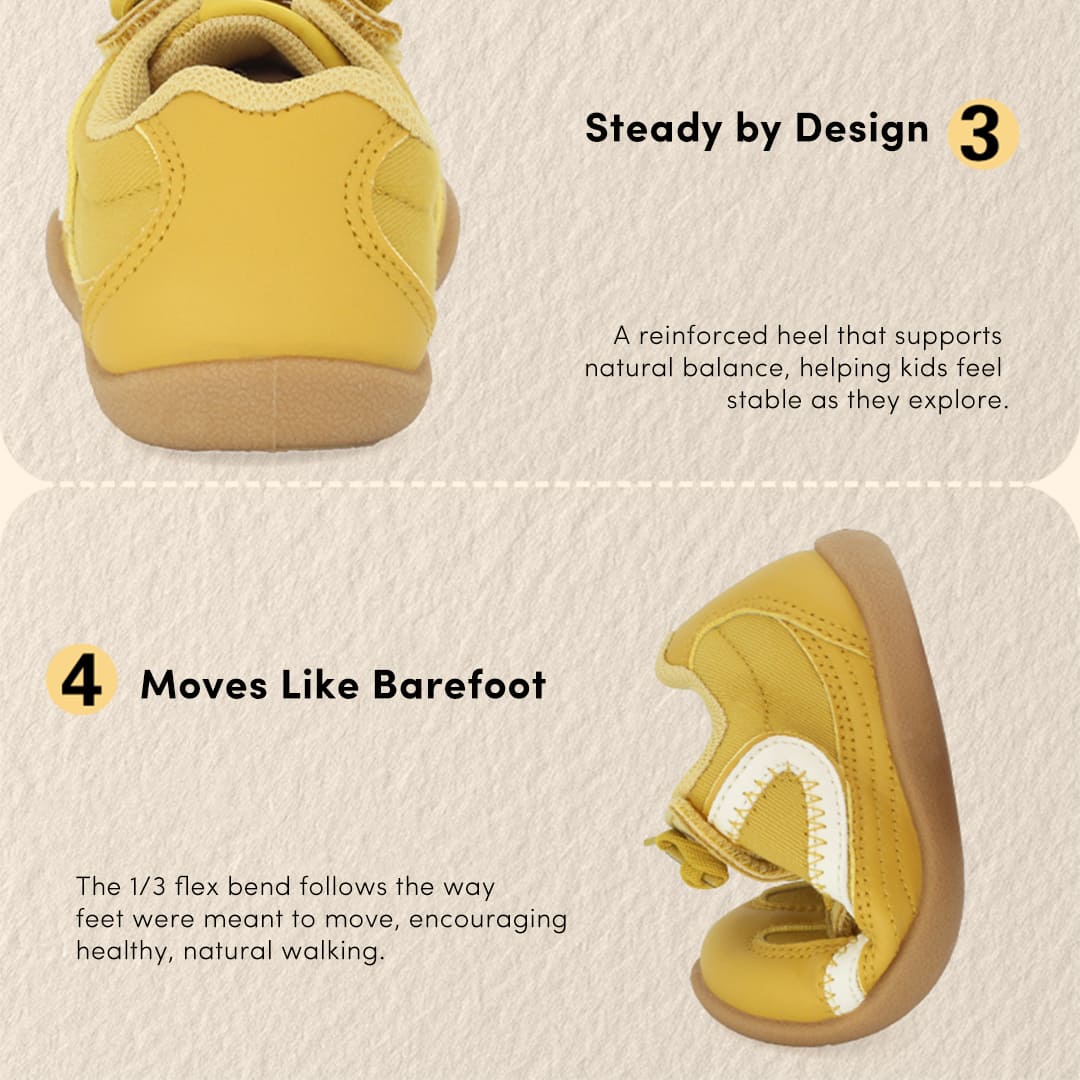 WhisperWalk Toddler Sneakers Grey | Breathable Soft Sole Shoes