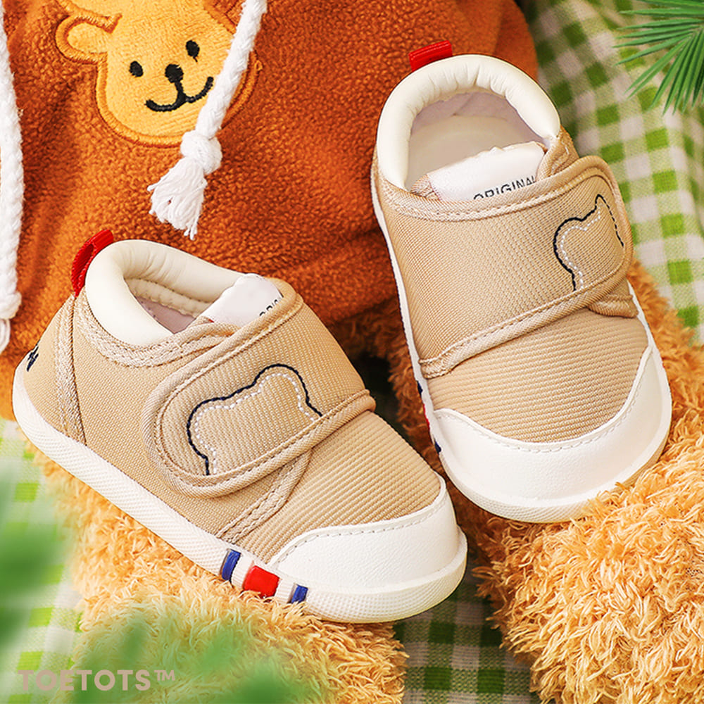 WhisperWalk Toddler Shoes Grey | Soft Sole Non-Slip First Walking Shoes