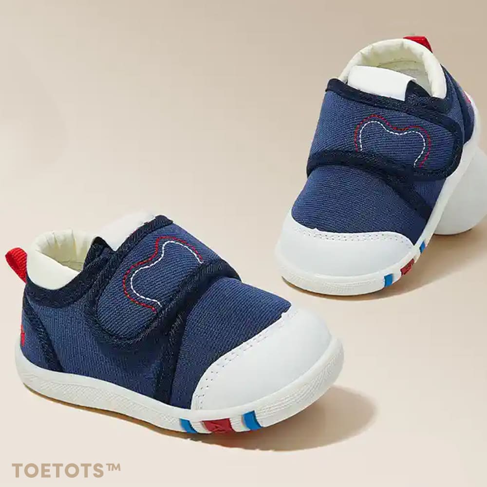 WhisperWalk Toddler Shoes Grey | Soft Sole Non-Slip First Walking Shoes