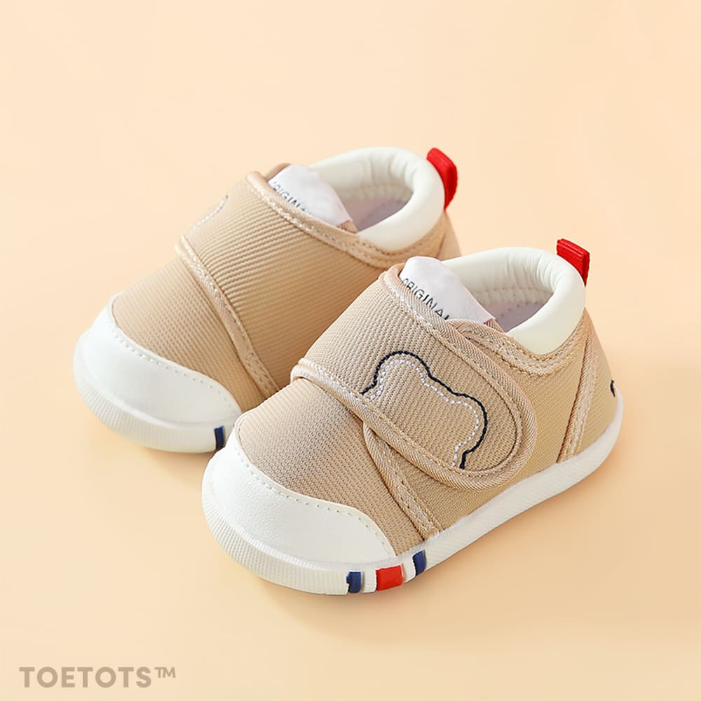 WhisperWalk Toddler Shoes Grey | Soft Sole Non-Slip First Walking Shoes