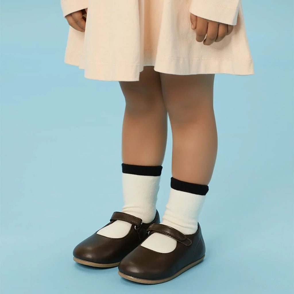 PetalGrace Leather Mary Jane Shoes Blush | Soft Sole Baby Footwear