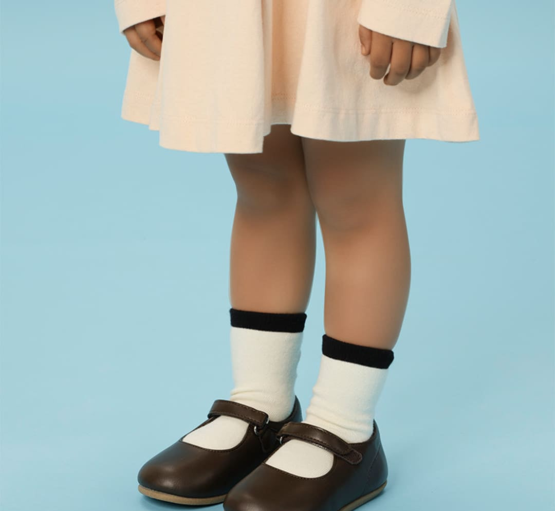 LuxeStep Leather Mary Jane Shoes | Soft Sole Baby Footwear