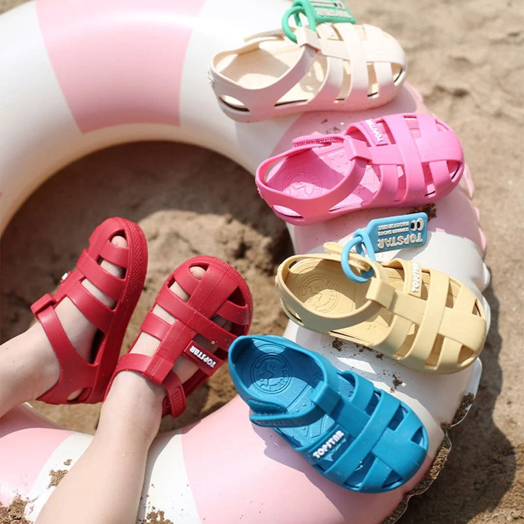 WhisperWalk Toddler Sandals Blush | Breathable Soft Sole Shoes
