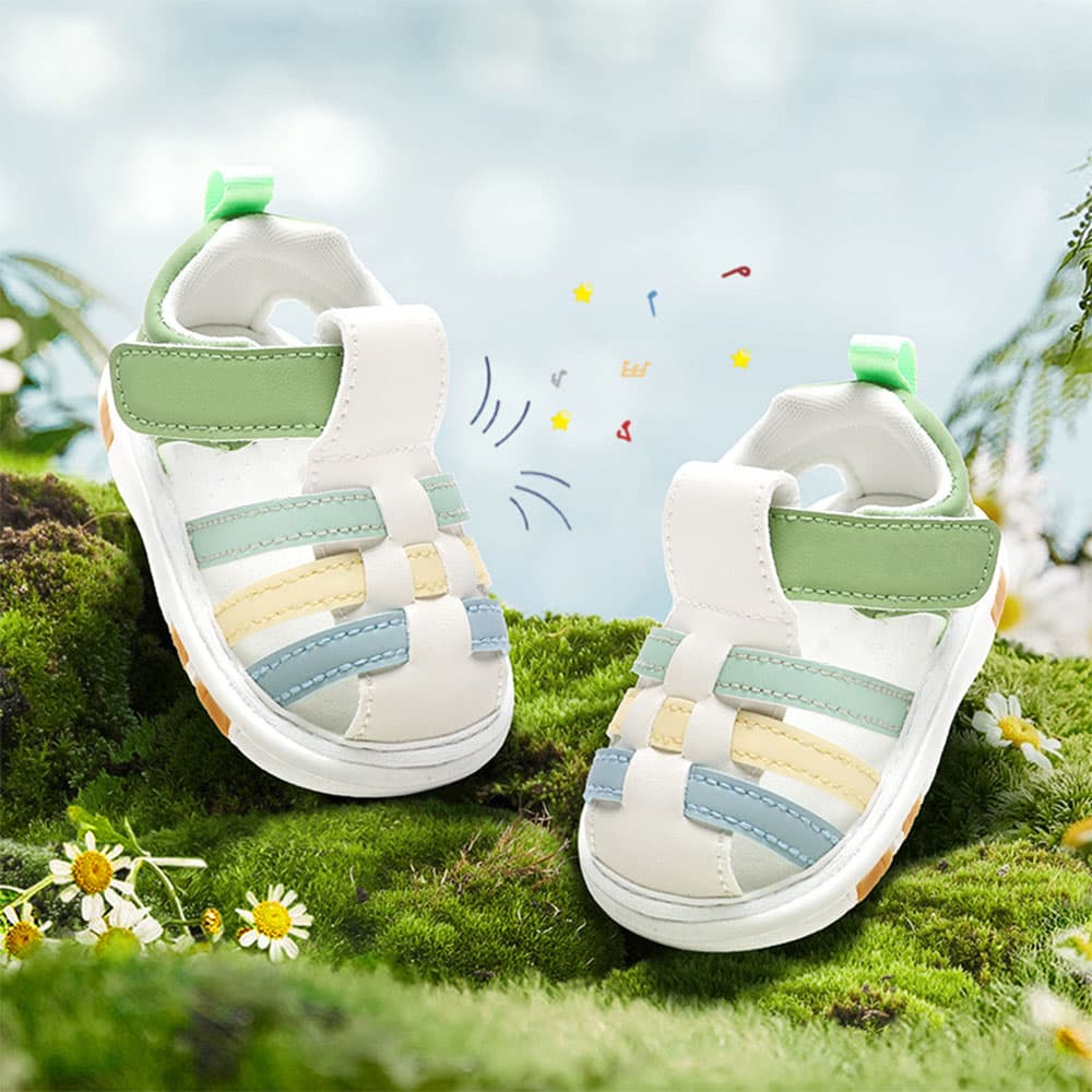 Whispering Leaf Sneaker Sandals Green | Breathable Toddler Shoes