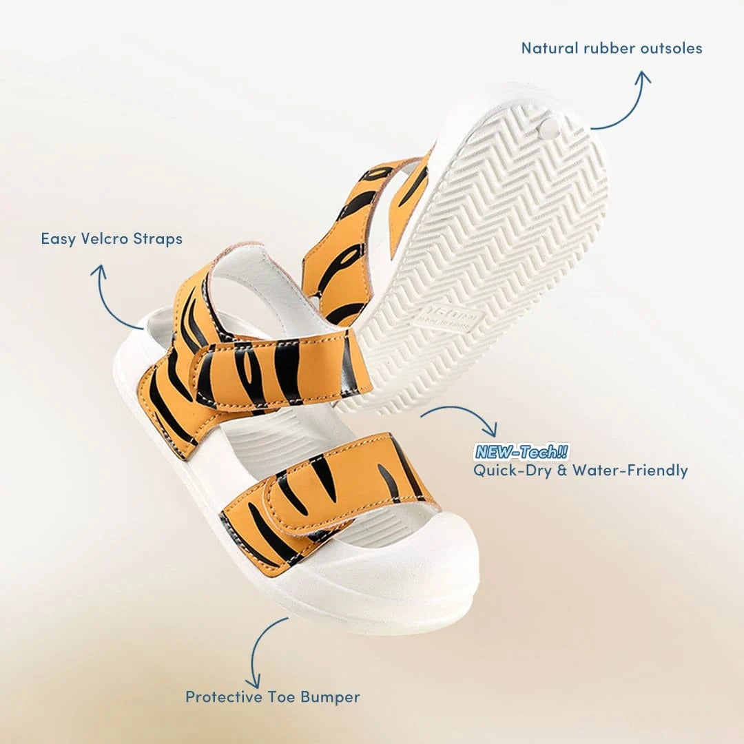 Savanna Breeze Toddler Sandals Tan | Breathable Non-Slip Footwear