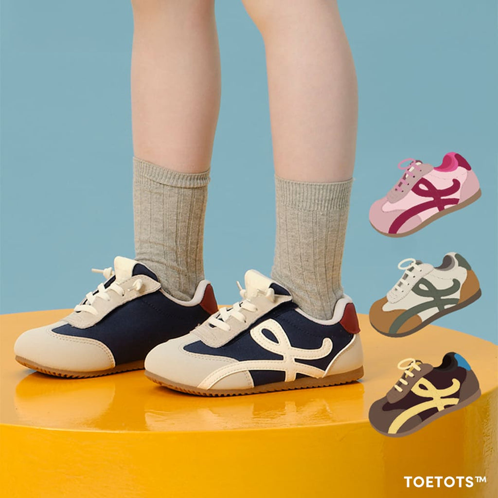 GentleStride Toddler Sneakers Grey | Lightweight Non-Slip Baby Shoes