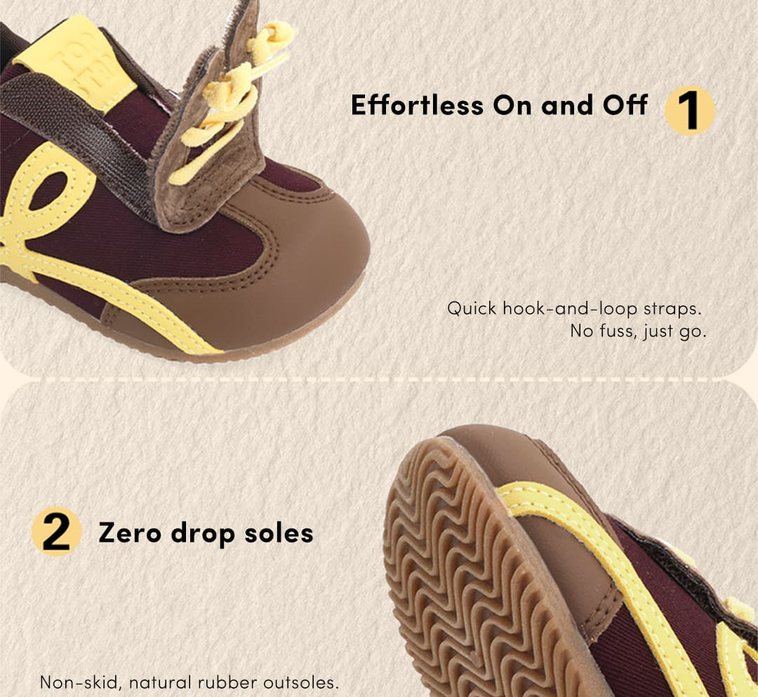 GentleStride Retro Chunky Toddler Sneakers | Breathable Soft Sole Shoes