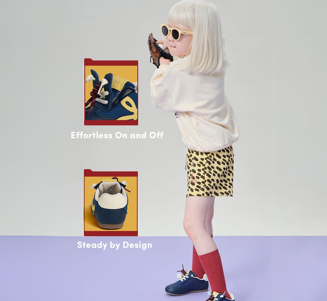 GentleStride Patterned Toddler Sneakers | Breathable Soft Sole Shoes