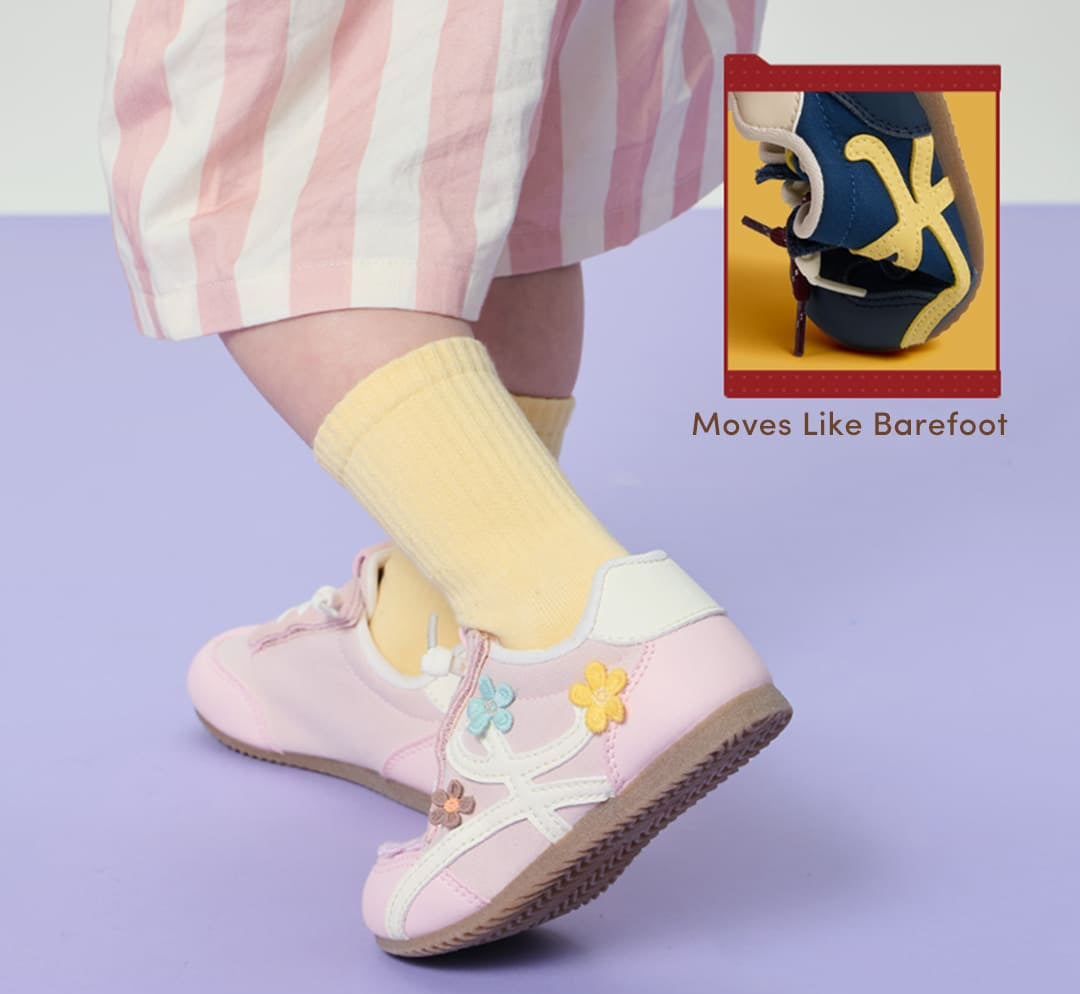 GentleStride Patterned Toddler Sneakers | Breathable Soft Sole Shoes